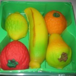 Marzipan fruit basket