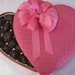 Pink Pleated Chocolate box