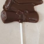 Grad cap chocolate stick