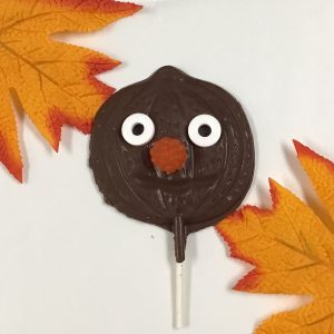 Chocolate Jack O'Lantern on a stick