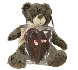 Plush Bear with Chocolate Heart