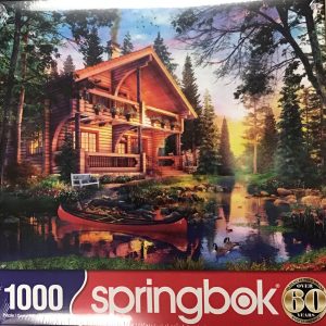 Log House Retreat 1000 Piece Springbok Puzzle