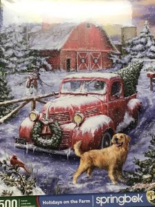 Holidays on the Farm 500 Piece Puzzle